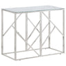 Console Table Stainless Steel And Tempered