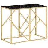 Console Table Stainless Steel And Tempered