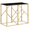 Console Table Stainless Steel And Tempered