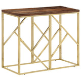 Console Table Stainless Steel And Tempered