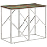 Console Table Stainless Steel And Tempered