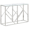 Console Table Stainless Steel And Tempered