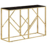 Console Table Stainless Steel And Tempered