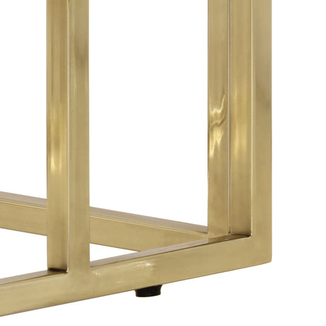 Console Table Stainless Steel And Tempered