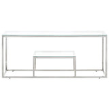 Coffee Table Stainless Steel And Tempered
