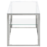Coffee Table Stainless Steel And Tempered