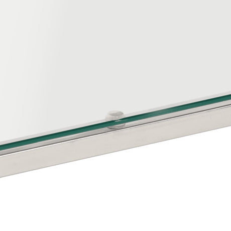 Coffee Table Stainless Steel And Tempered