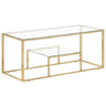 Coffee Table Stainless Steel And Tempered