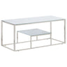 Coffee Table Stainless Steel And Tempered