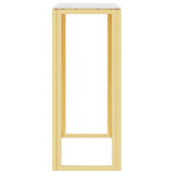 Console Table Gold 70x30x70 cm Stainless Steel and Glass