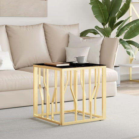 Coffee Table Gold 50X50X50 Cm Stainless Steel And