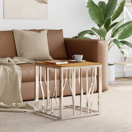 Coffee Table Gold 50X50X50 Cm Stainless Steel And