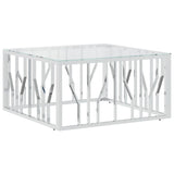 Coffee Table 80X80X40 Cm Stainless Steel And