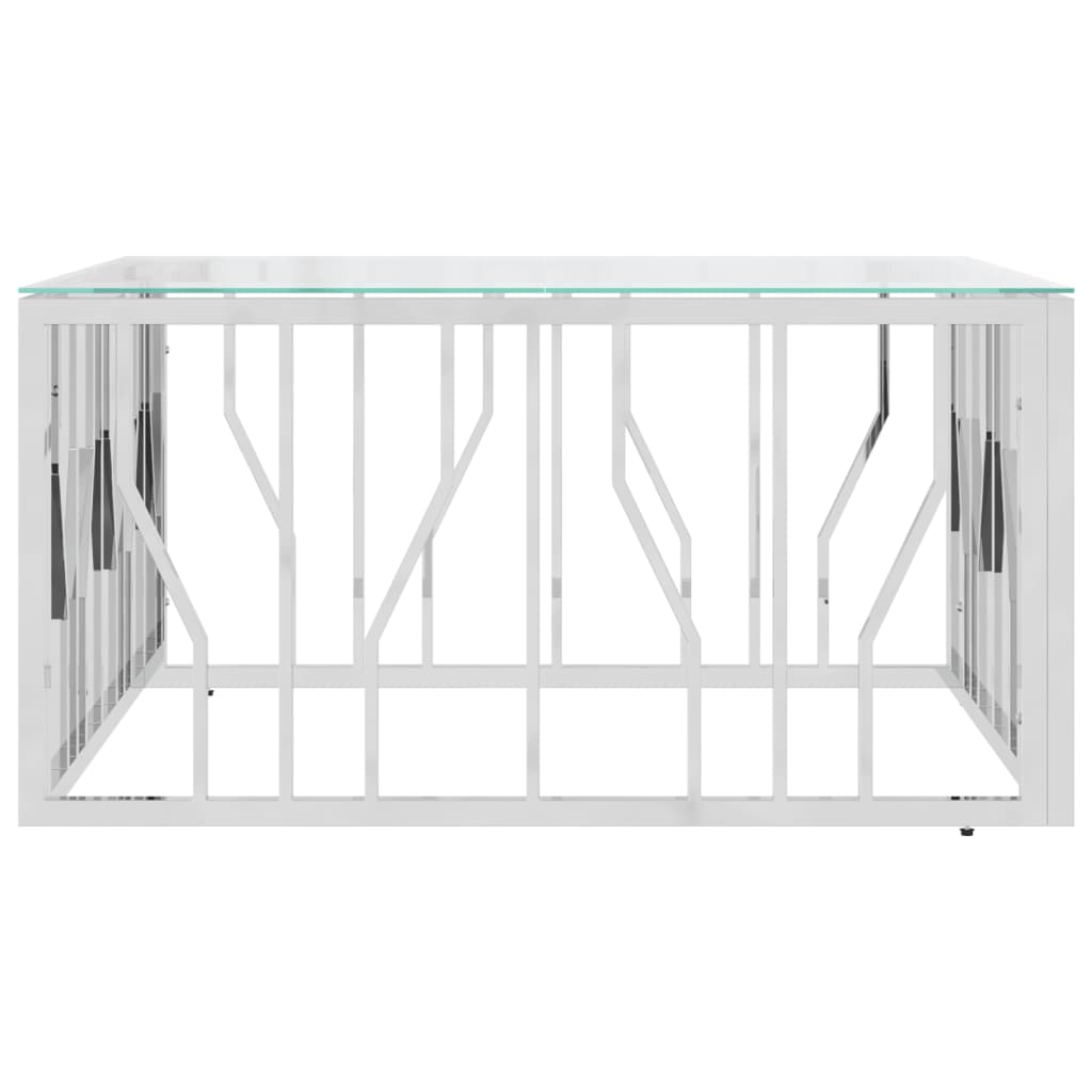 Coffee Table 80X80X40 Cm Stainless Steel And
