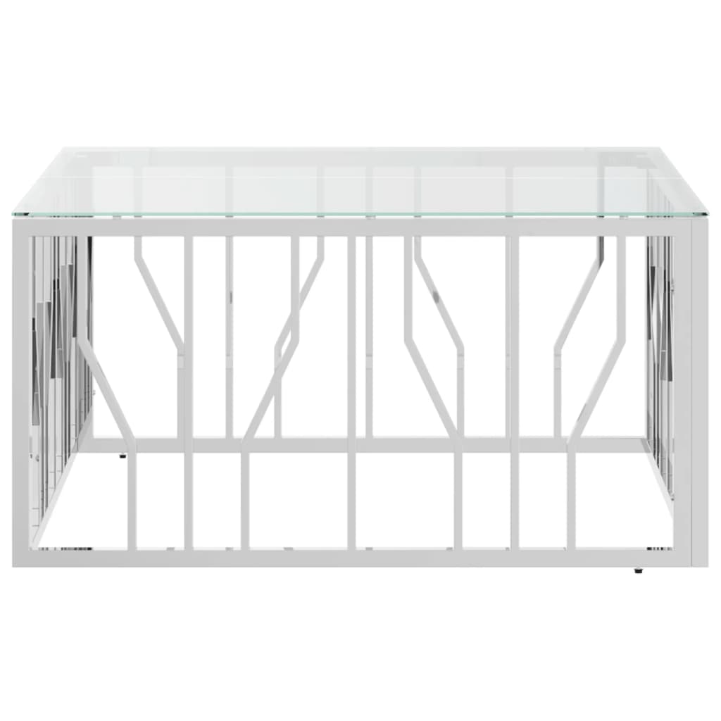 Coffee Table 80X80X40 Cm Stainless Steel And