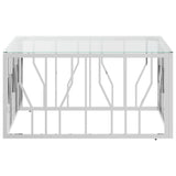 Coffee Table 80X80X40 Cm Stainless Steel And
