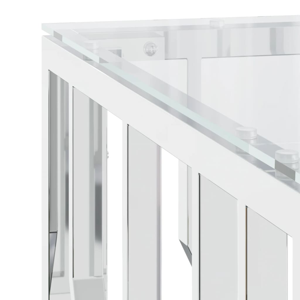 Coffee Table 80X80X40 Cm Stainless Steel And
