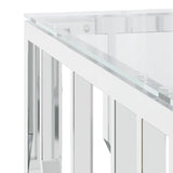 Coffee Table 80X80X40 Cm Stainless Steel And