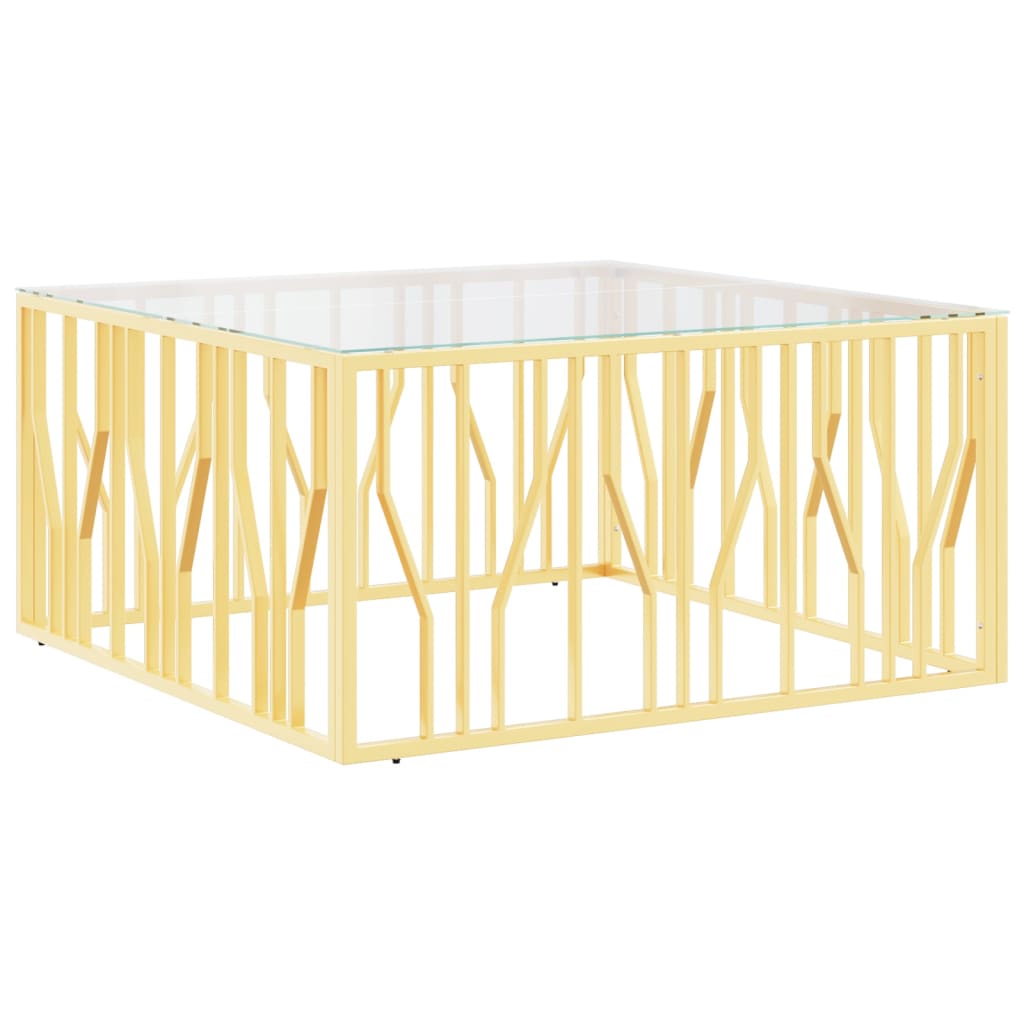 Coffee Table 100X100X50 Cm Stainless Steel And