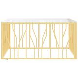 Coffee Table 100X100X50 Cm Stainless Steel And