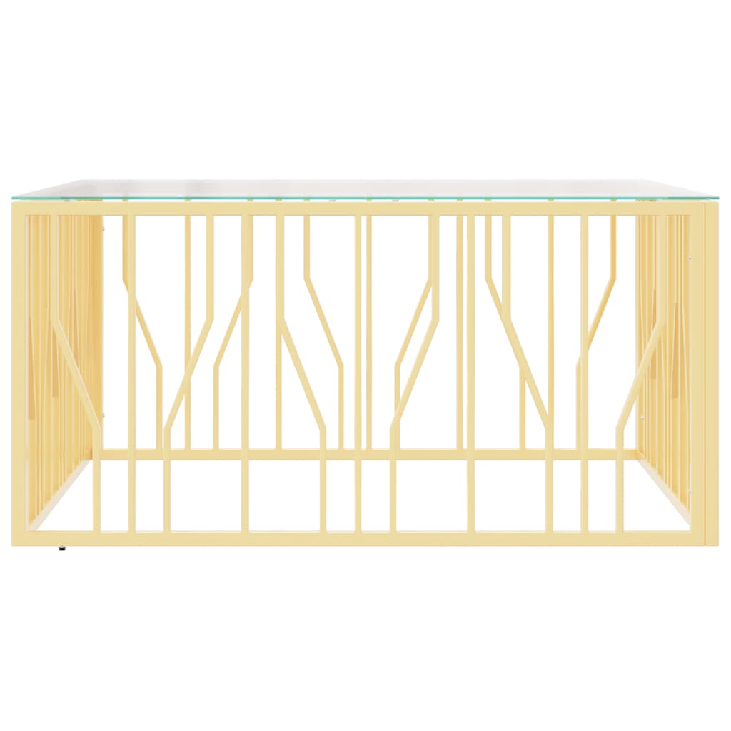 Coffee Table 100X100X50 Cm Stainless Steel And