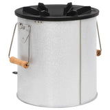 Camping Wood Stove Silver 45X25X26 Cm Steel