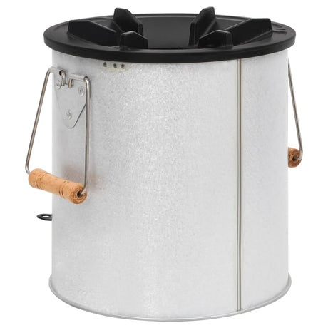 Camping Wood Stove Silver 45X25X26 Cm Steel