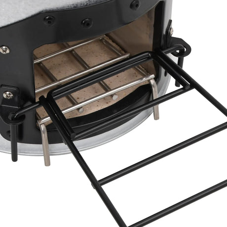 Camping Wood Stove Silver 45X25X26 Cm Steel
