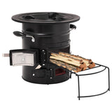 Camping Wood Stove 51.5X35X30.5 Cm Stainless Steel
