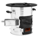 Camping Wood Stove 51.5X35X30.5 Cm Stainless Steel