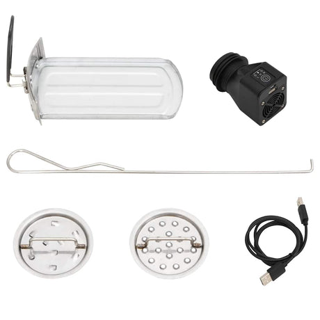 Wood Stove With Usb Fan Silver 35.5X26X28 Cm Stainless Steel