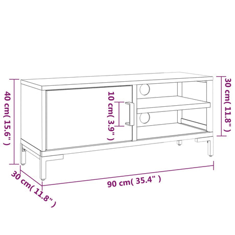 Tv Cabinet Solid Pinewood