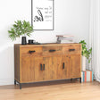 Sideboard 110X35X70 Cm Solid Pinewood