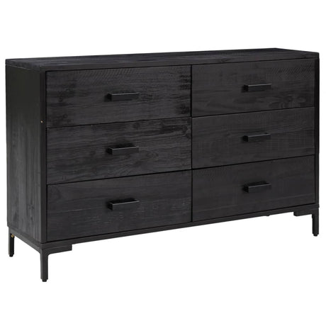 Sideboard 110X35X70 Cm Solid Pinewood