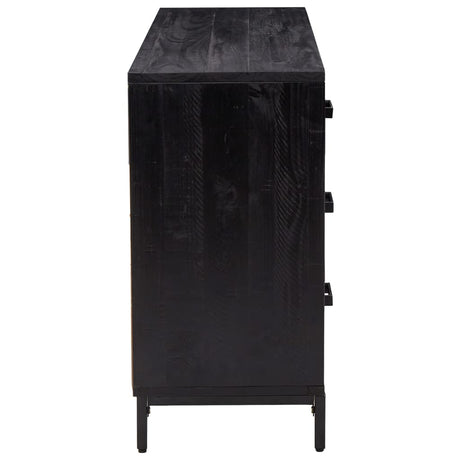 Sideboard 110X35X70 Cm Solid Pinewood