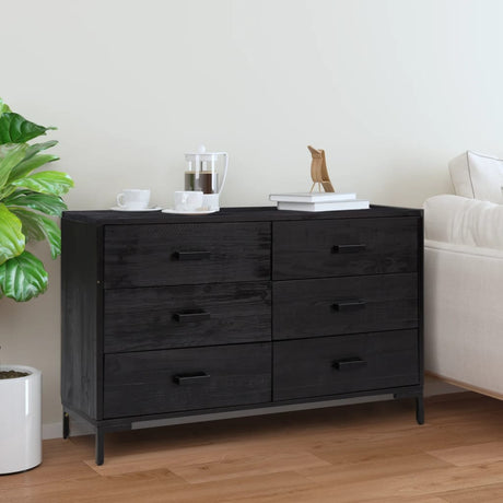 Sideboard 110X35X70 Cm Solid Pinewood