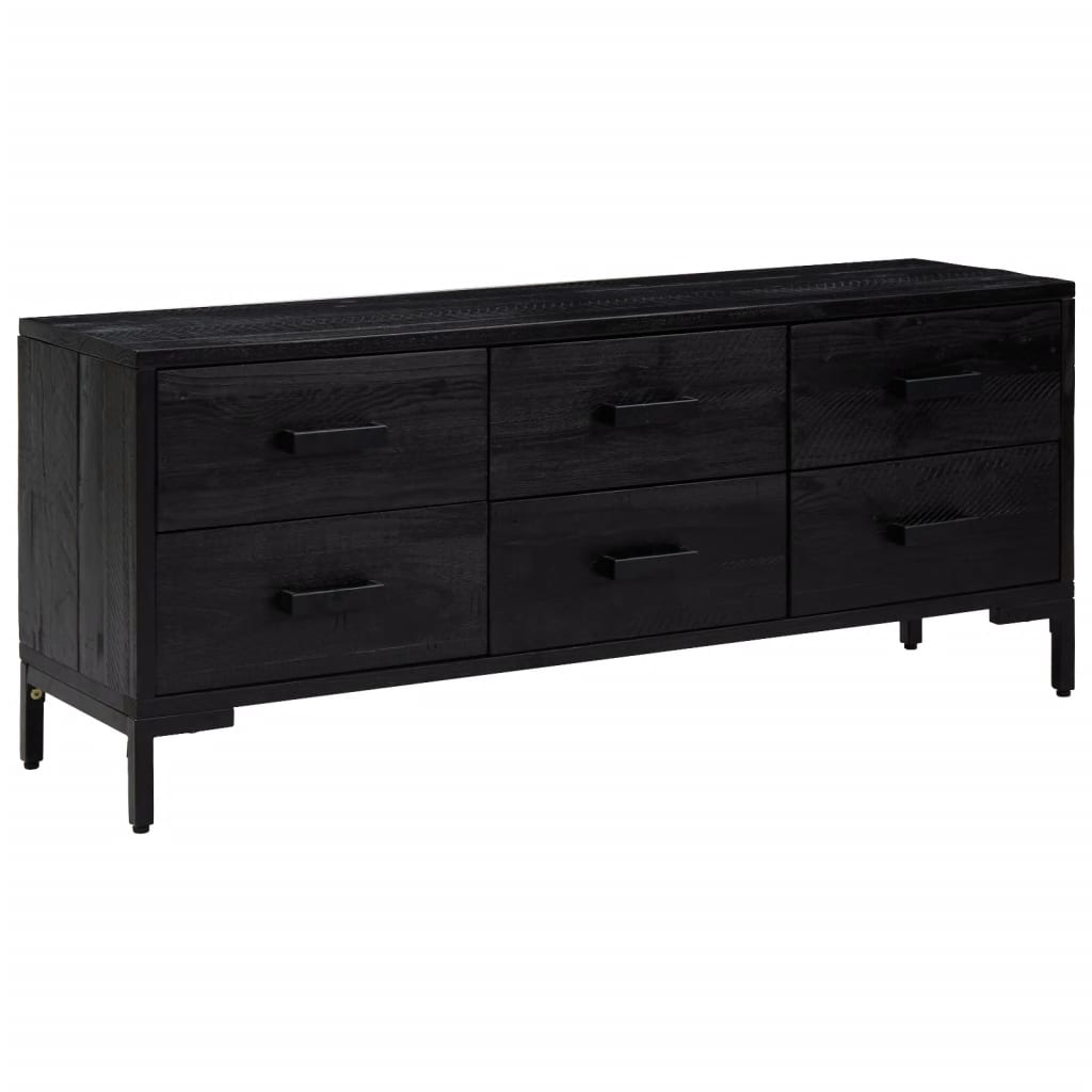 Storage Cabinet 110X30X45 Cm Solid Pinewood