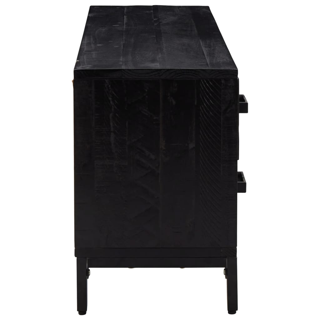Storage Cabinet 110X30X45 Cm Solid Pinewood