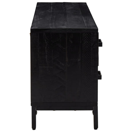 Storage Cabinet 110X30X45 Cm Solid Pinewood