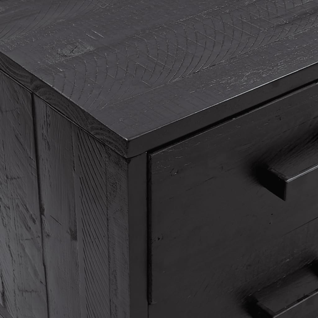 Storage Cabinet 110X30X45 Cm Solid Pinewood