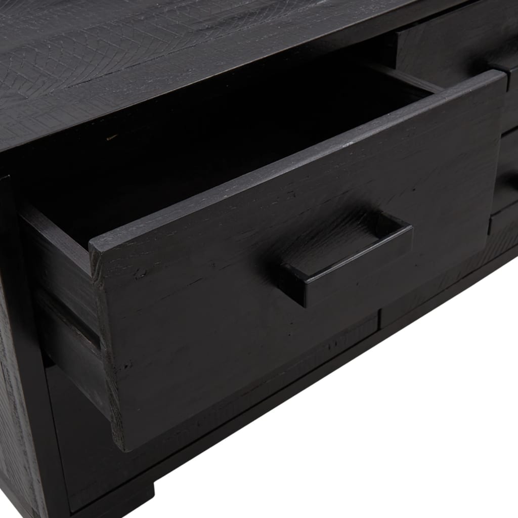 Storage Cabinet 110X30X45 Cm Solid Pinewood