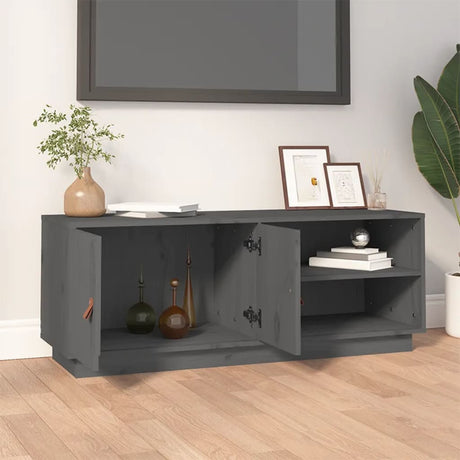 Tv Cabinet 105X34X40 Cm Solid Wood Pine