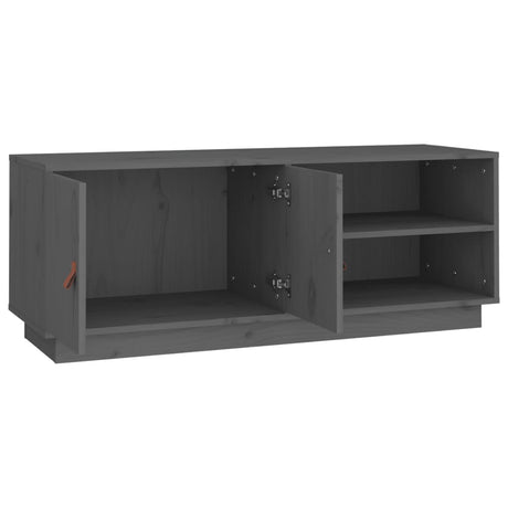 Tv Cabinet 105X34X40 Cm Solid Wood Pine