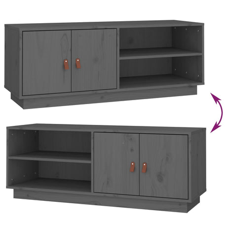 Tv Cabinet 105X34X40 Cm Solid Wood Pine