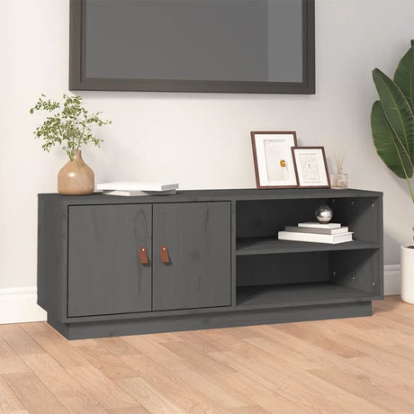 Tv Cabinet 105X34X40 Cm Solid Wood Pine