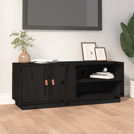Tv Cabinet 105X34X40 Cm Solid Wood Pine