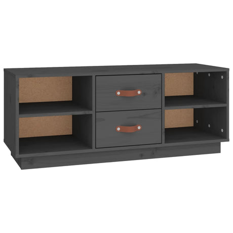 Tv Cabinet 100X34X40 Cm Solid Wood Pine