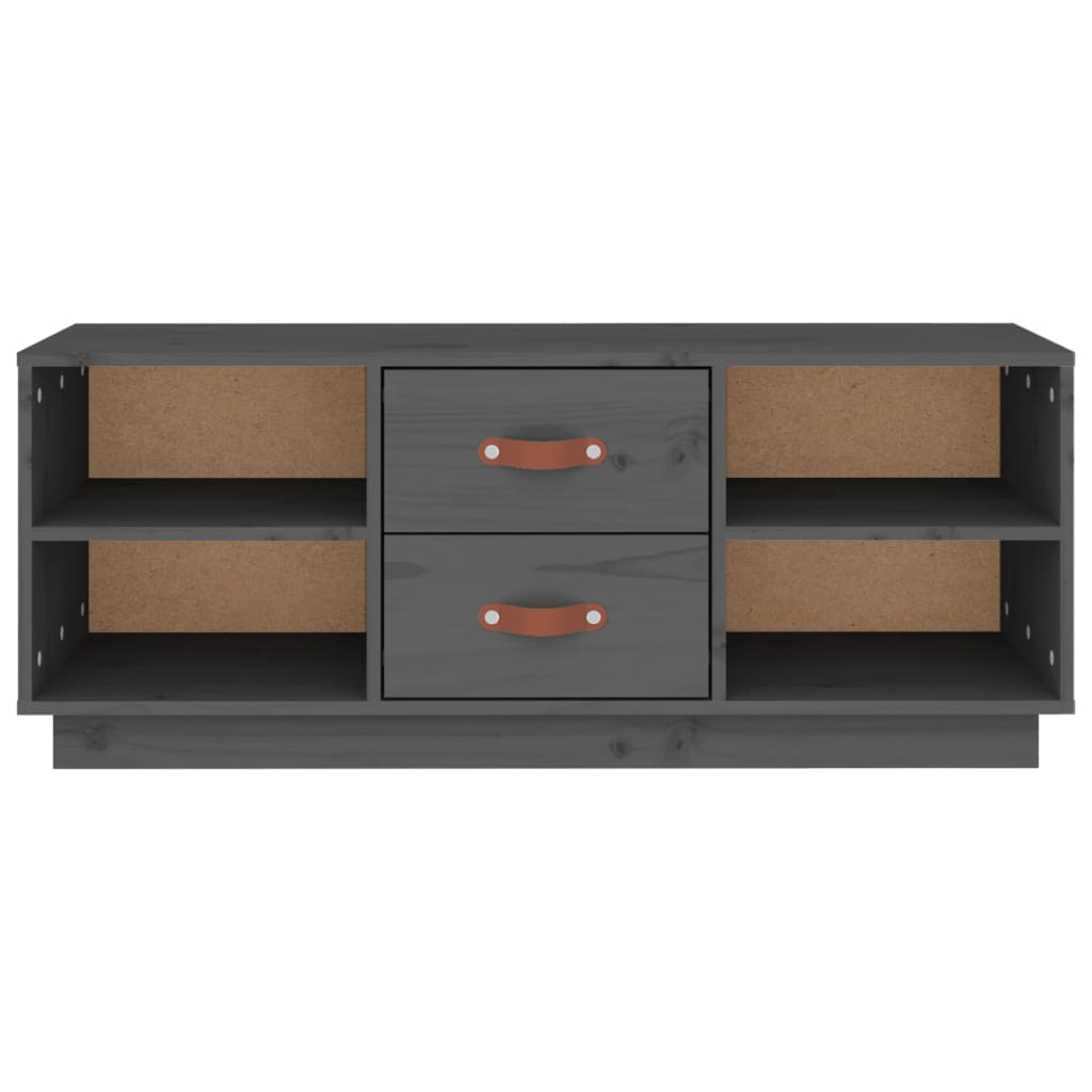 Tv Cabinet 100X34X40 Cm Solid Wood Pine