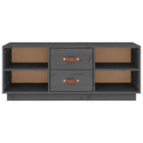 Tv Cabinet 100X34X40 Cm Solid Wood Pine