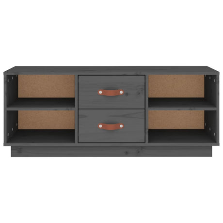 Tv Cabinet 100X34X40 Cm Solid Wood Pine
